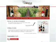 Tablet Screenshot of chateau-cornelie.com